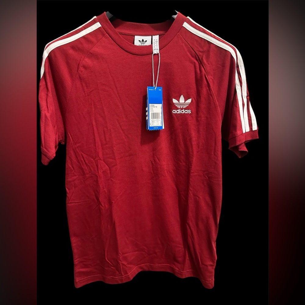 Adidas originals Men's burgundy Short Sleeve Tee